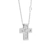 Belle Époque White Gold and Diamonds Necklace, 19x16mm